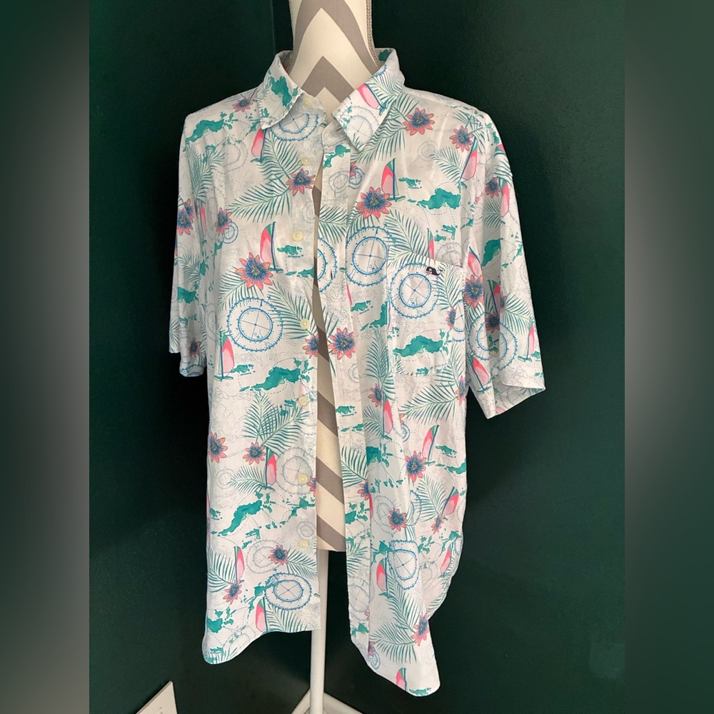 Vineyard Vines Floral Print Shirt